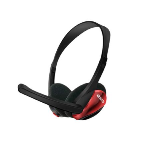 SGS CUFFIA FILARE DA GAMING RAPTOR - RED CON MICROFONO