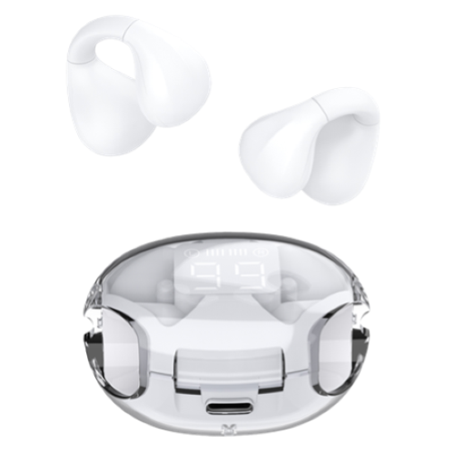 SGS OPEN EAR AURICOLARI WIRELESS TWS TOUCH CON CUSTODIA WHITE  