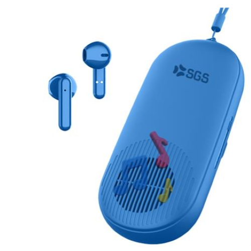 SGS DWAVE AURICOLARI TWS WIRELESS + CASSA SPEAKER BLUE SGS  