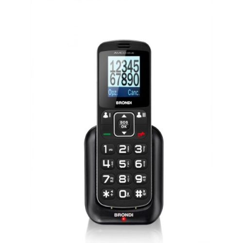 BRONDI AMICO HOME TELEFONO CORDLESS NERO