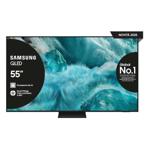 SAMSUNG QLED AI TV 55" QE55Q7F5AUXZT 4K, PROCESSORE Q4 AI, 4K UPSCALING, COLOR BOOSTER PRO, OTS LITE, AIR SLIM DESIGN, VISION AI SMART TV, 2025