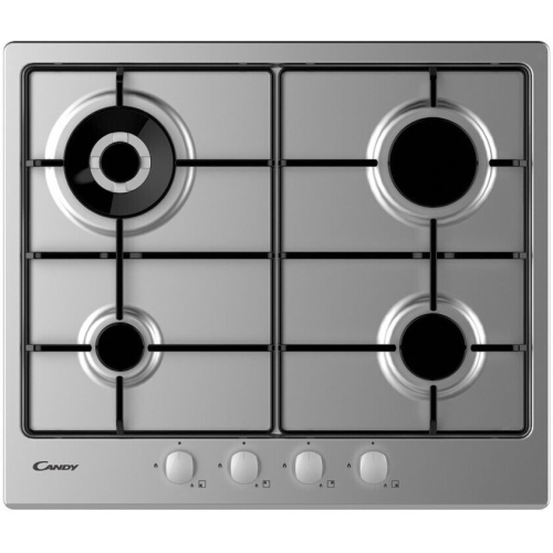 CANDY CHW6BR4WX PIANO COTTURA GAS IN ACCIAIO INOSSIDABILE, INOX
