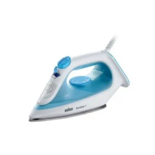 BRAUN TEXSTYLE 1 FERRO DA STIRO A SECCO E A VAPORE CERAMICA 2000 W BLU, BIANCO